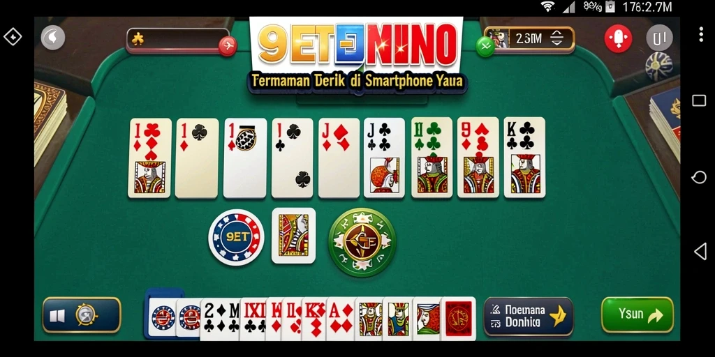 Tampilan menarik dari gameplay Domino di 9ET.