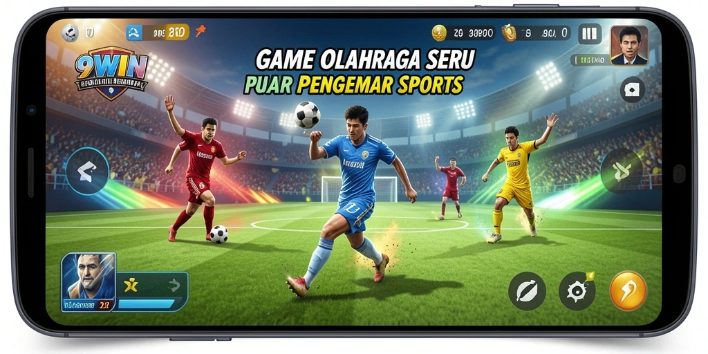 Tampilan gameplay seru dari 9WIN yang menunjukkan aksi olahraga.