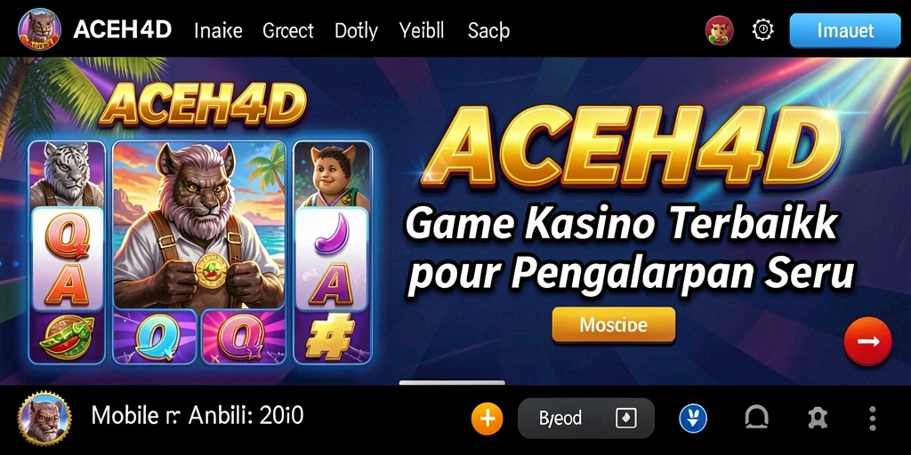 Tampilan menakjubkan dari gameplay kasino di ACEH4D.