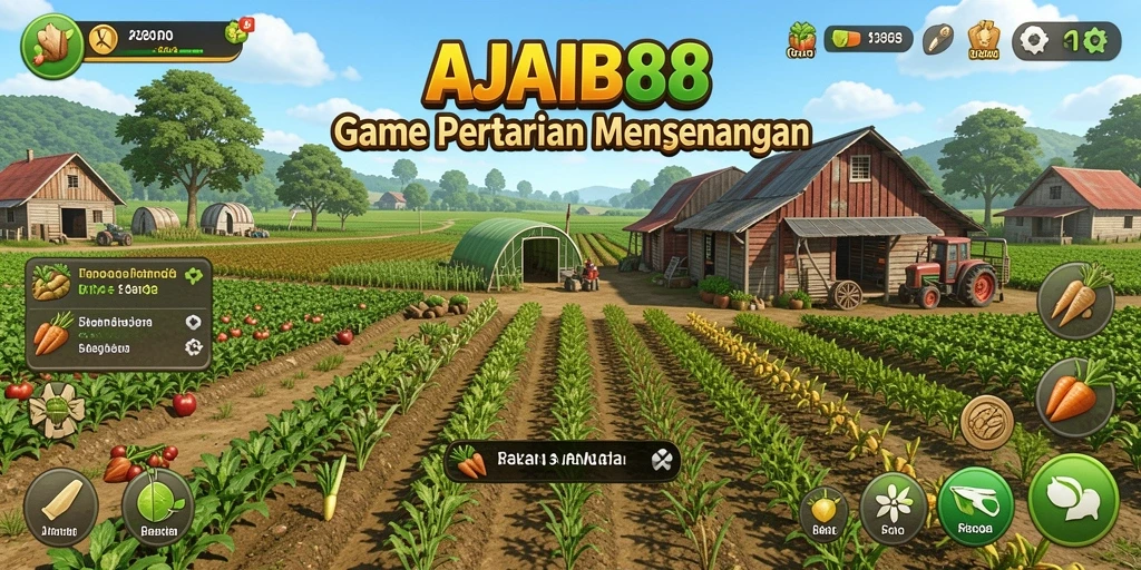 Tangkapan layar gameplay menunjukkan petani yang sedang menanam tanaman.