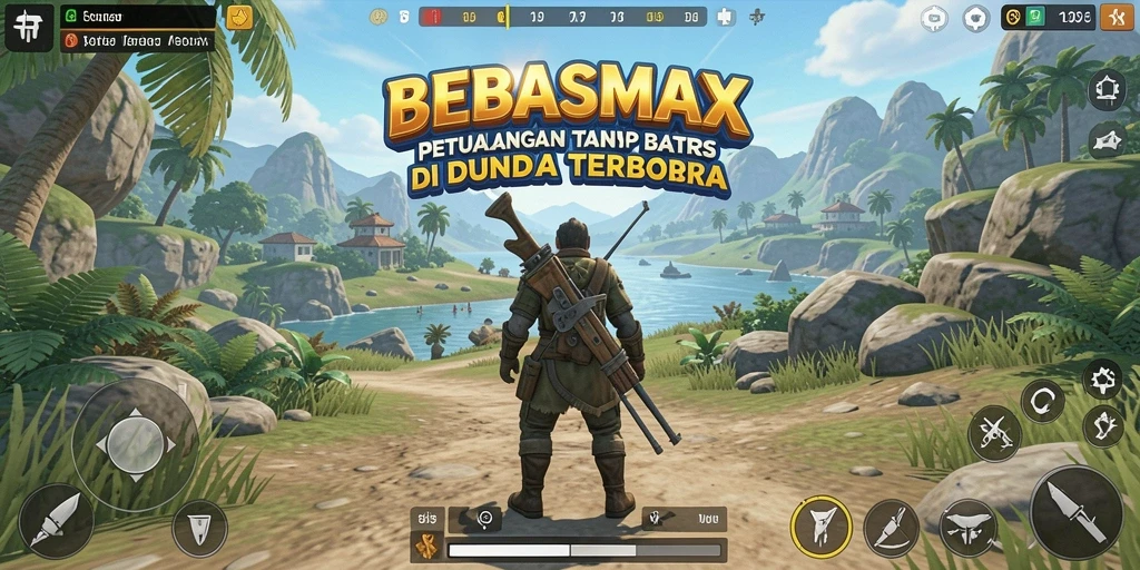 Tampilan gameplay seru di dunia terbuka BEBASMAX.
