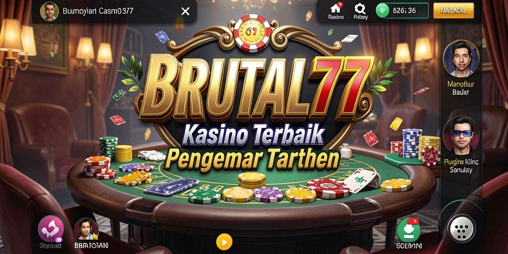 Tampilan gameplay Kasino BRUTAL77 yang menarik dan interaktif.