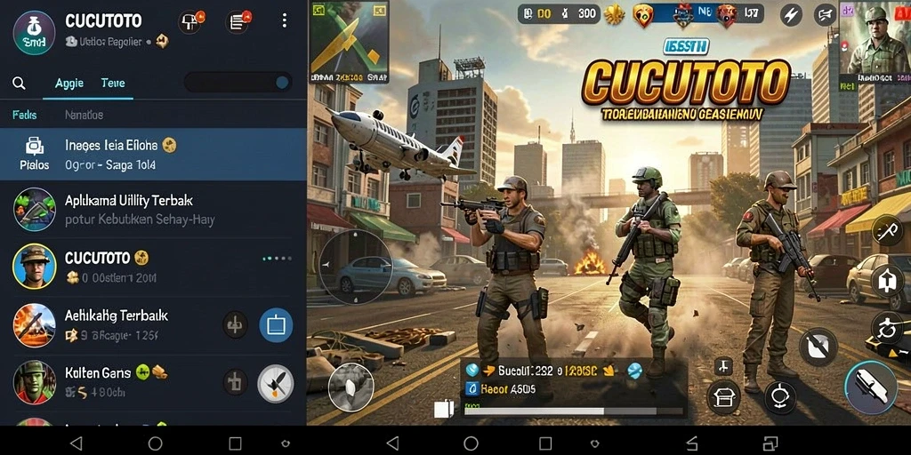 Tampilan antarmuka CUCUTOTO yang ramah pengguna.