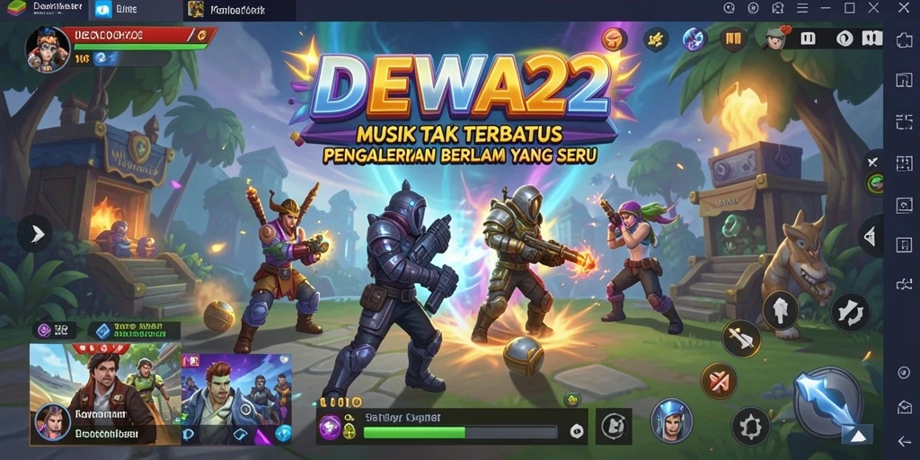 Tampilan gameplay DEWA22 yang seru dan interaktif.