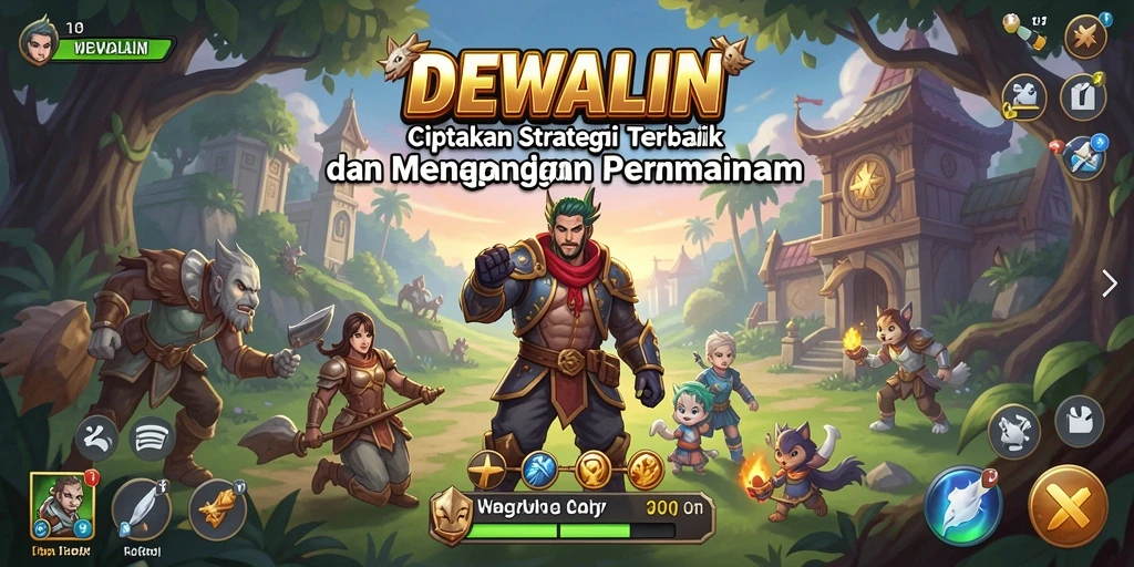 Gameplay strategi menegangkan dalam DEWALIN dengan grafik menarik.
