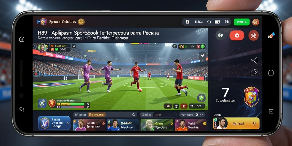 Tampilan screenshot utama H89 dengan fitur taruhan olahraga yang menarik.