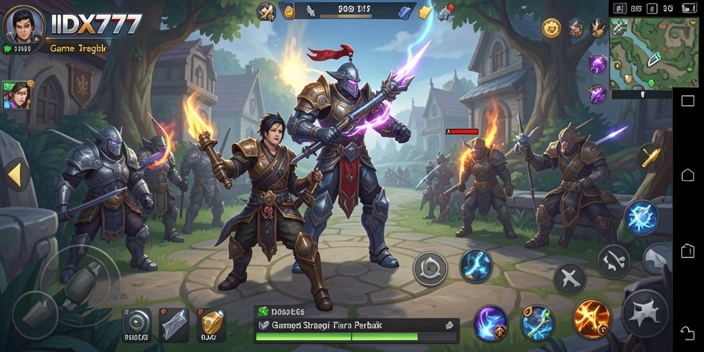 Tampilan gameplay <strong>IDX777</strong> yang menampilkan aksi strategi seru.