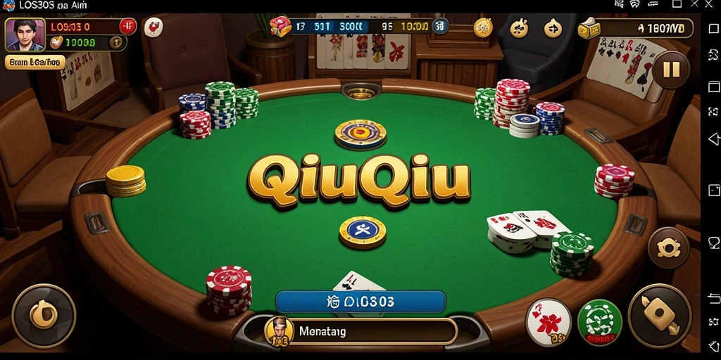 Tampilan gameplay QiuQiu yang mendebarkan dan menyenangkan.