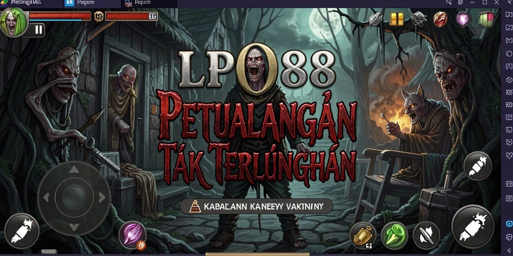 Screenshot gameplay menegangkan LPO88 penuh kengerian.