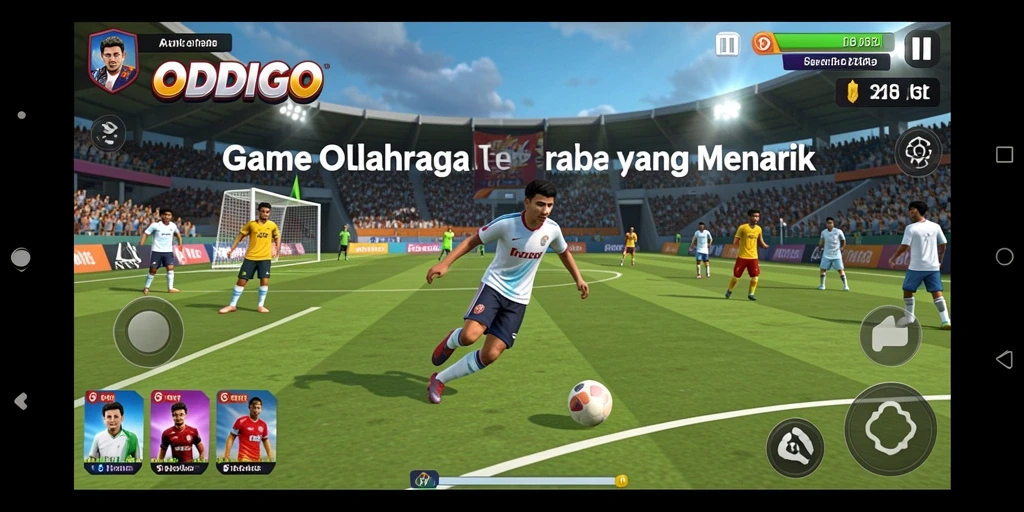 Tampilan gameplay seru dari ODDIGO yang menampilkan aksi olahraga.