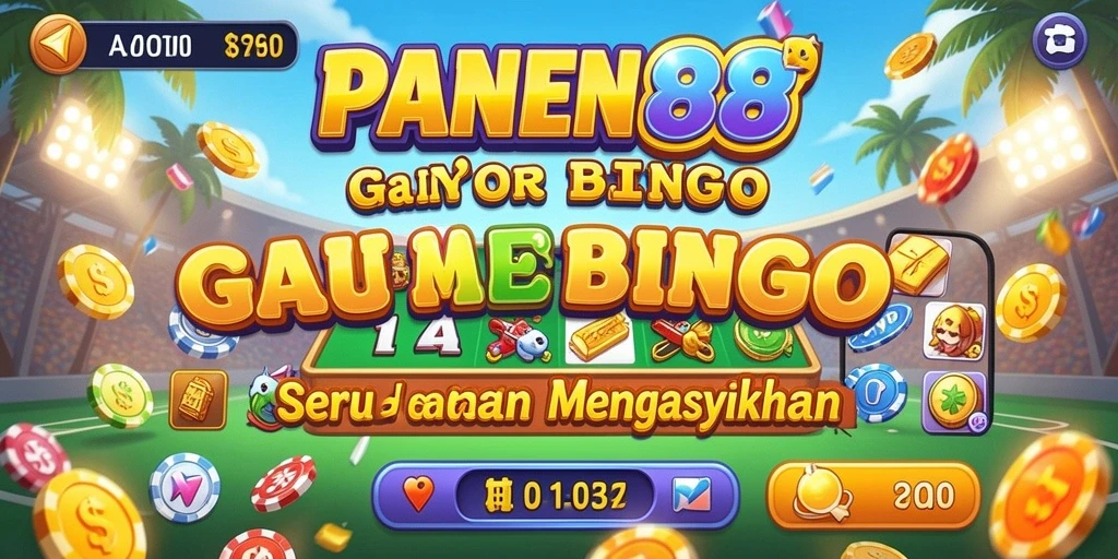 Tampilan gameplay Bingo yang menarik dan penuh warna di PANEN88.