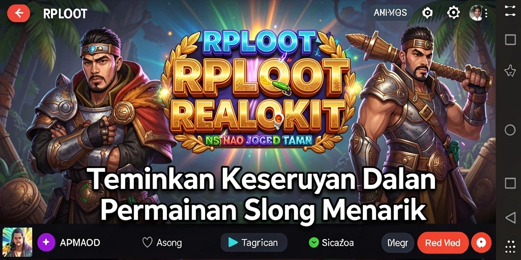 Tampilan gameplay Slot RPLOOT yang menarik dan menawan.