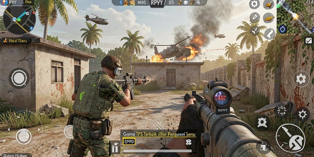 Menampilkan aksi intens dan grafis menawan dari gameplay TPS.
