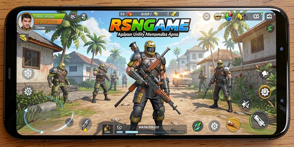 Tampilan antarmuka RSNGAME yang memudahkan pengguna.