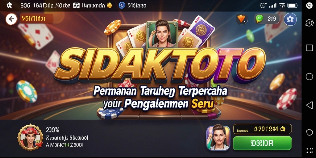 Tampilan gameplay menarik dari SIDAKTOTO dengan fitur yang unik.