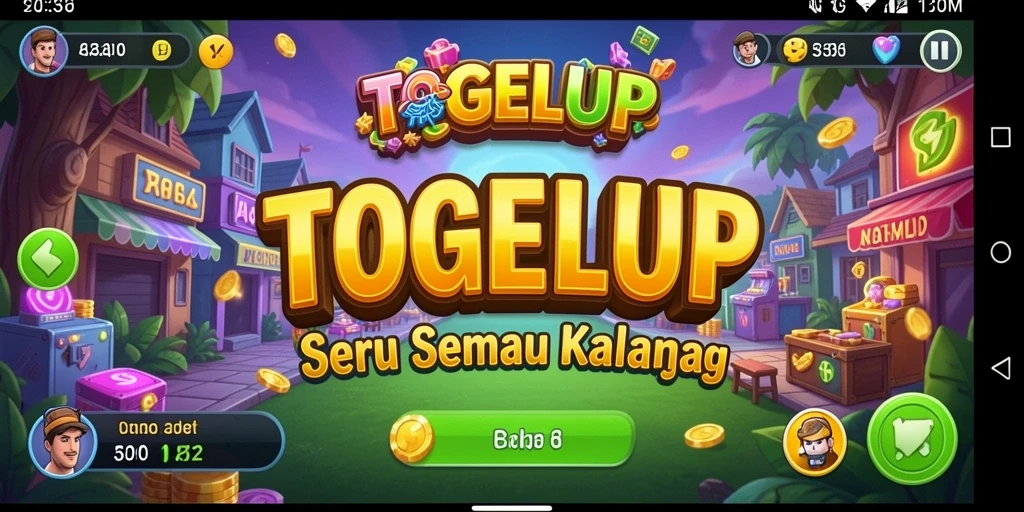 Screenshot gameplay TOGELUP yang seru dan mendebarkan.