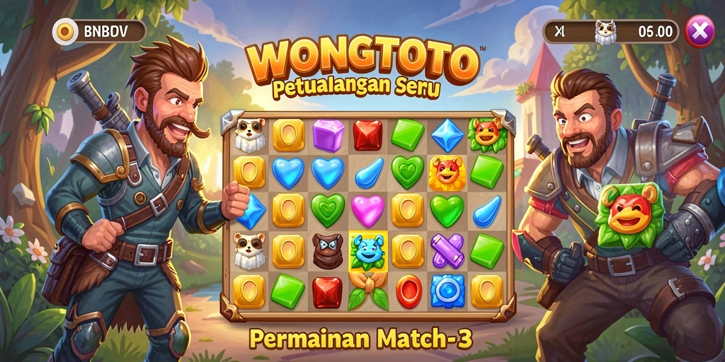 Tampilan gameplay seru dan colorful dari WONGTOTO.