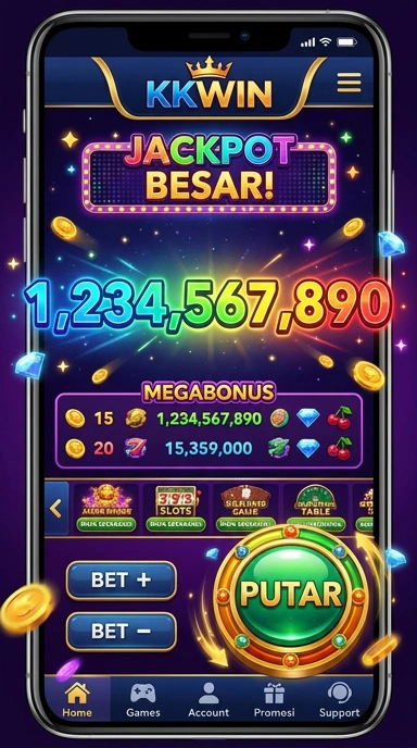 Tampilan antarmuka pengguna kkwin yang ramah untuk semua kalangan.